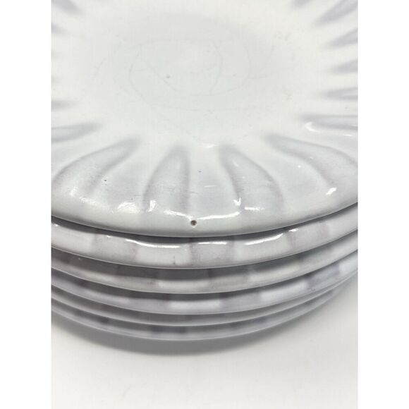 Upsala Ekeby Vicke Lindstrand Ceramic MCM Dessert Fruit Side Plates 7” Set Of 6 - Picture 8 of 8